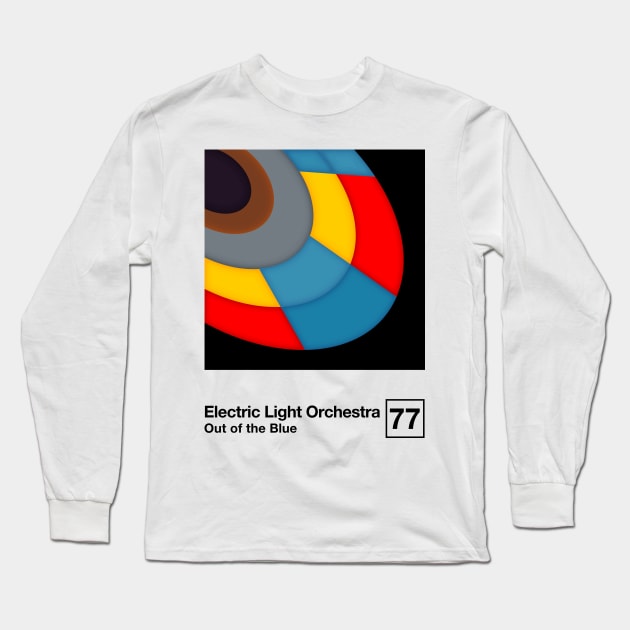 ELO Out Of The Blue / Minimalist Style Graphic Artwork Design Long Sleeve T-Shirt by saudade
